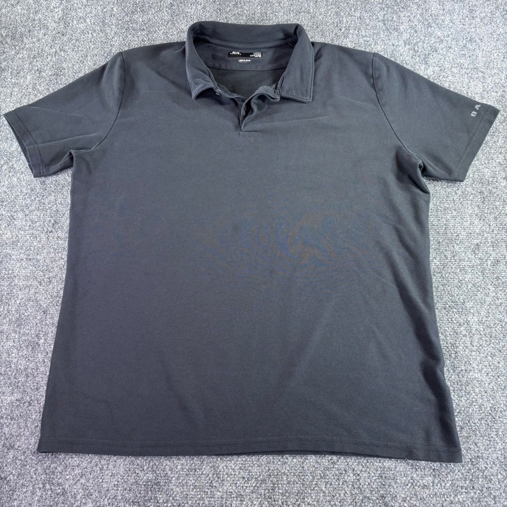 Oakley Polo Shirt Mens XL Black Hydrolix Regular Fit Short Sleeve Golf Athletic